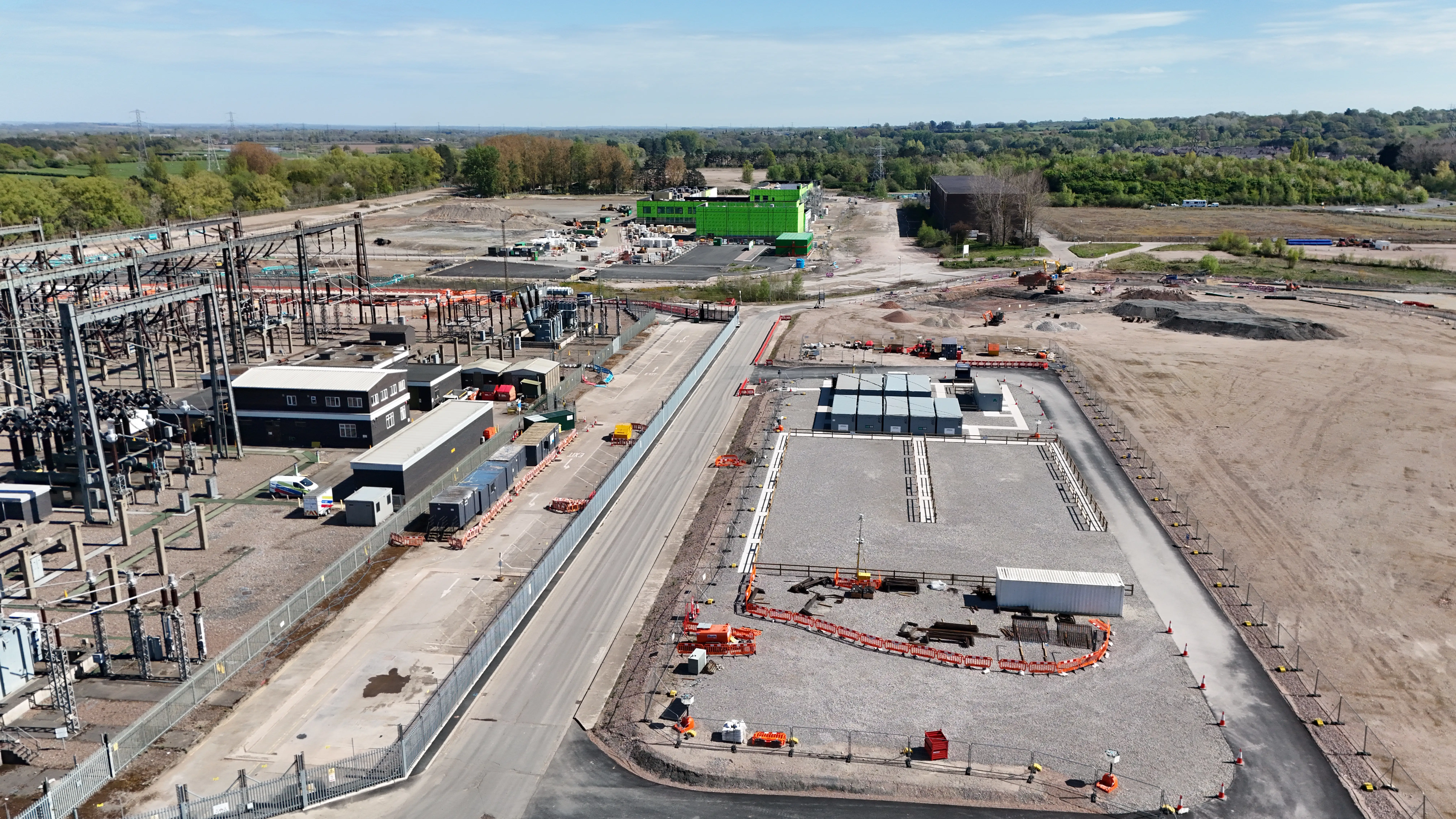 Drone inspection of industrial and construction site